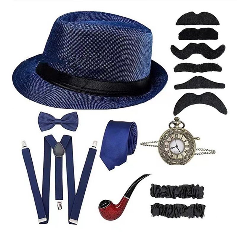 Men'S Accessories In The 1920S - Halloween Cosplay 1920s zestaw akcesoriów męskich