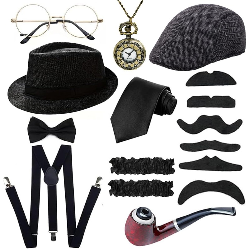 Men'S Accessories In The 1920S - Zestaw akcesoriów do męskiego kostiumu z